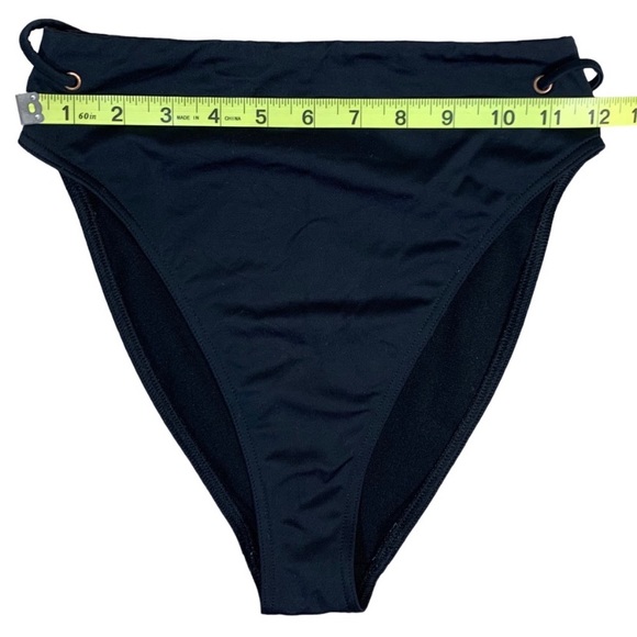 ASOS Women’s Black High Waisted Bikini Bottom Size 4 - Picture 6 of 8
